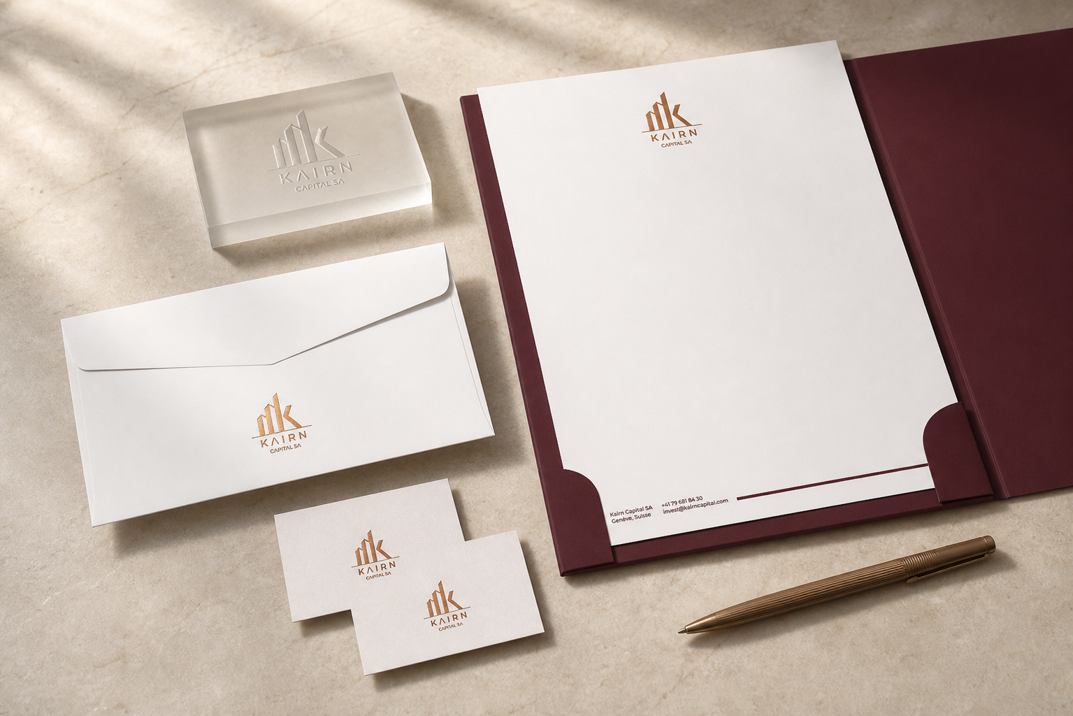 Création Identité visuelle Kairn Capital Brandlift