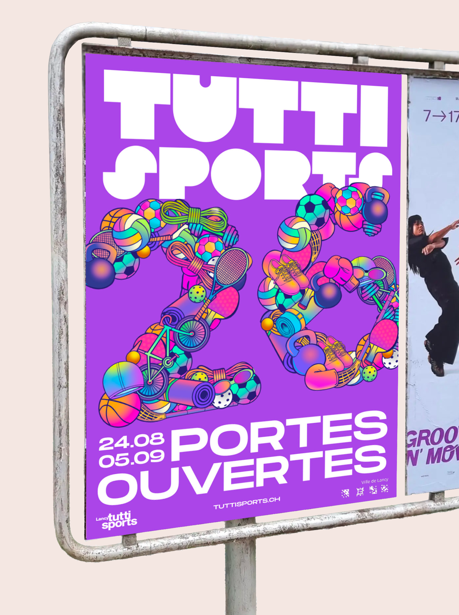 Création affiche institutionnelle F4 Genève